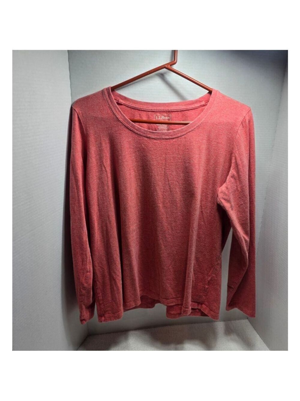 Women's L.L.Bean Red Long Sleeve Tee L